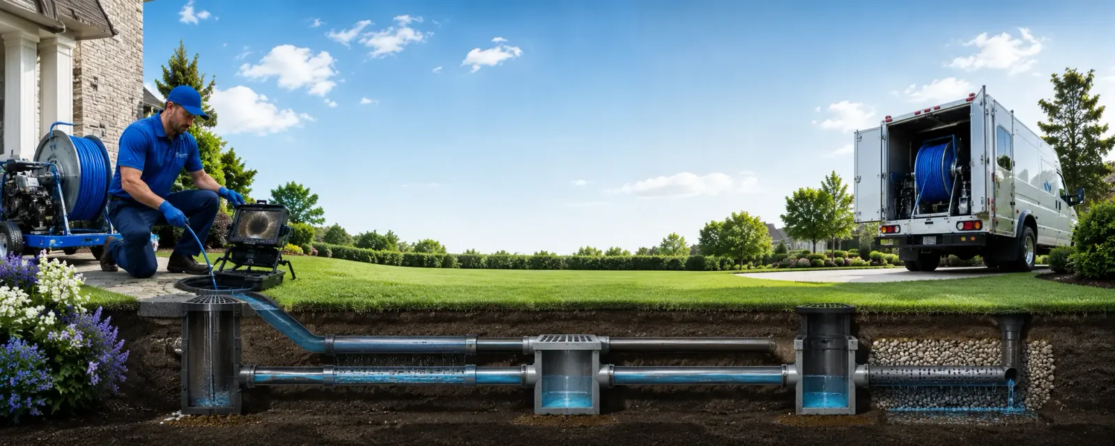 Outdoor drain cleaning information for Rancocas, NJ